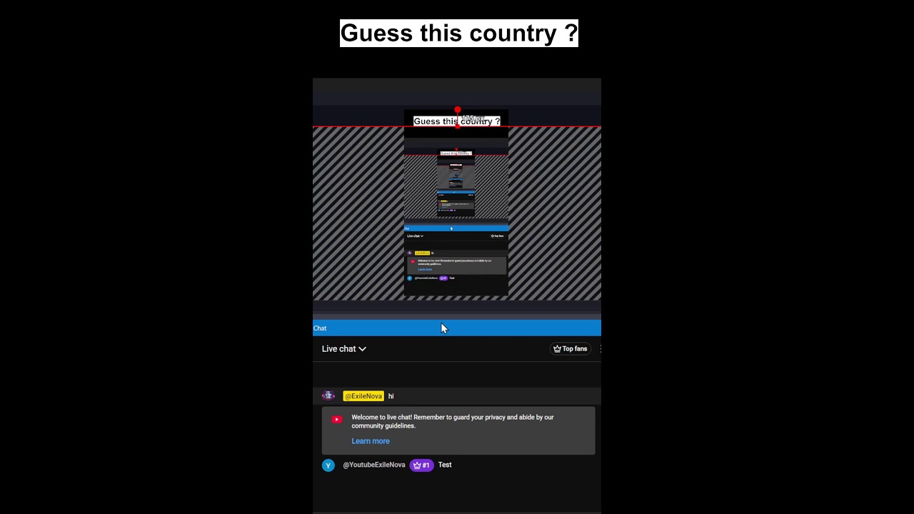 Viewers guess the counrty challenge !