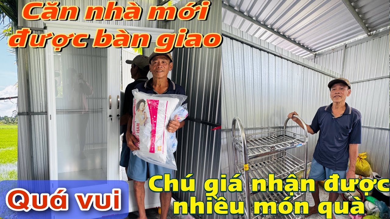 Căn nhà mới chú giá U60 đã được bàn giao và còn nhận thêm nhiều món quà #ü60 