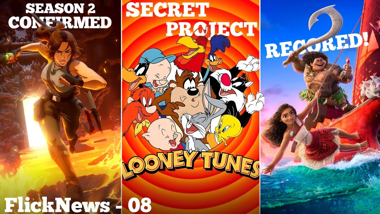 Looney Tunes Secret Project! Moana 2 Record! Marvel's Upcoming Animated Series! FlickNews - 08
