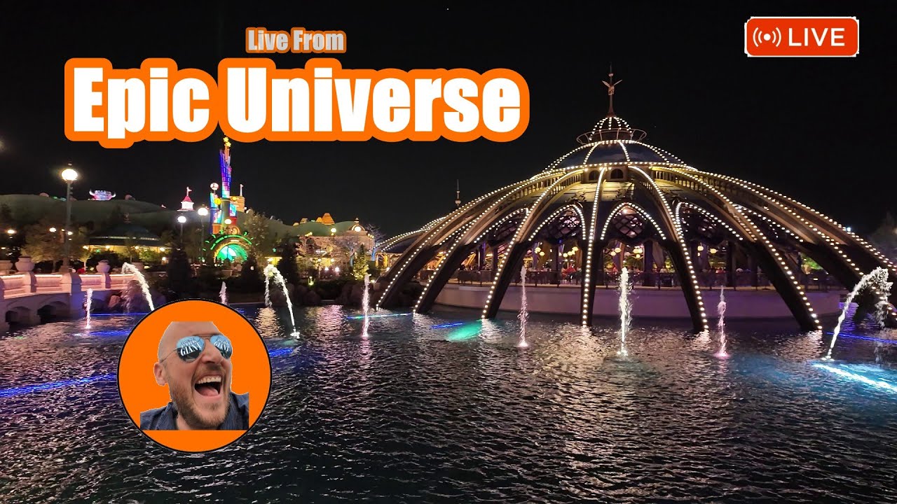 🔴 LIVE from Epic Universe: Park After Dark! (Night Tour & Atmosphere)