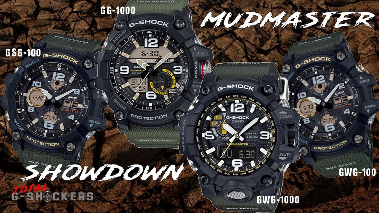 Обзор сравнения Casio G Shock Mudmaster | GSG-100 | GWG-100 | GG-1000 | ПРГ-1000...