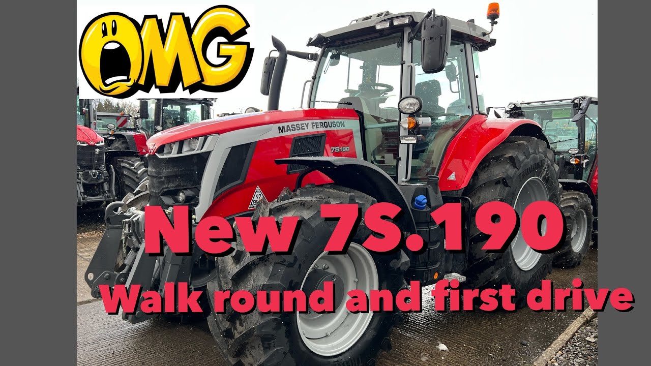 Massey Ferguson 7S.190 walk round and first drive 😊