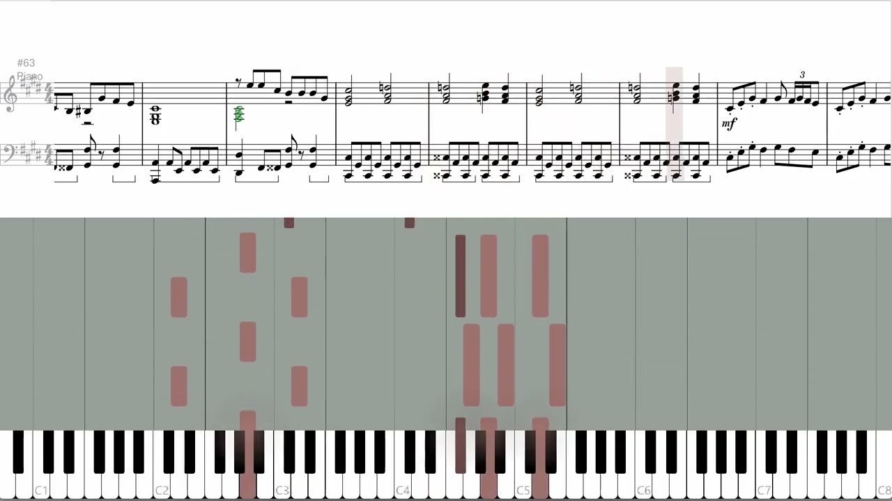 「沈める街」/ 倉橋ヨエコ 【ピアノソロアレンジ】