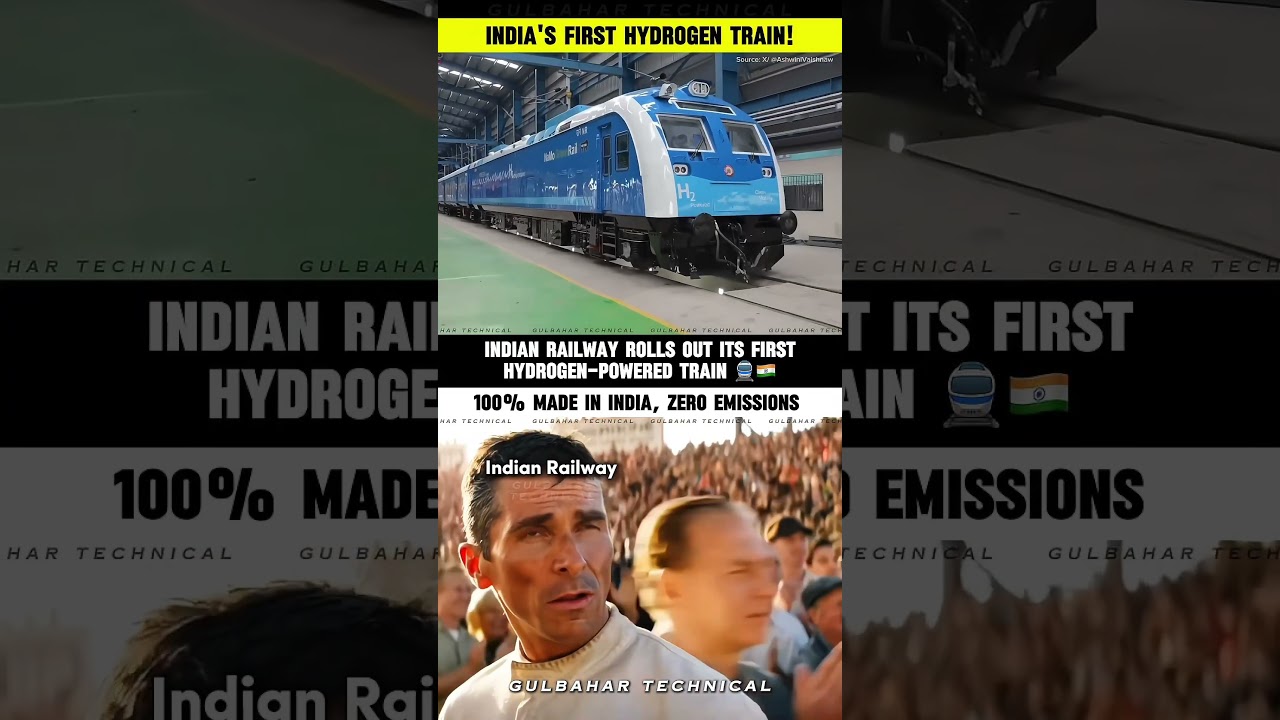 India&rsquo;s First Hydrogen Train Shocks the World | Zero Emissions & 100% Made in India 🚄🇮🇳