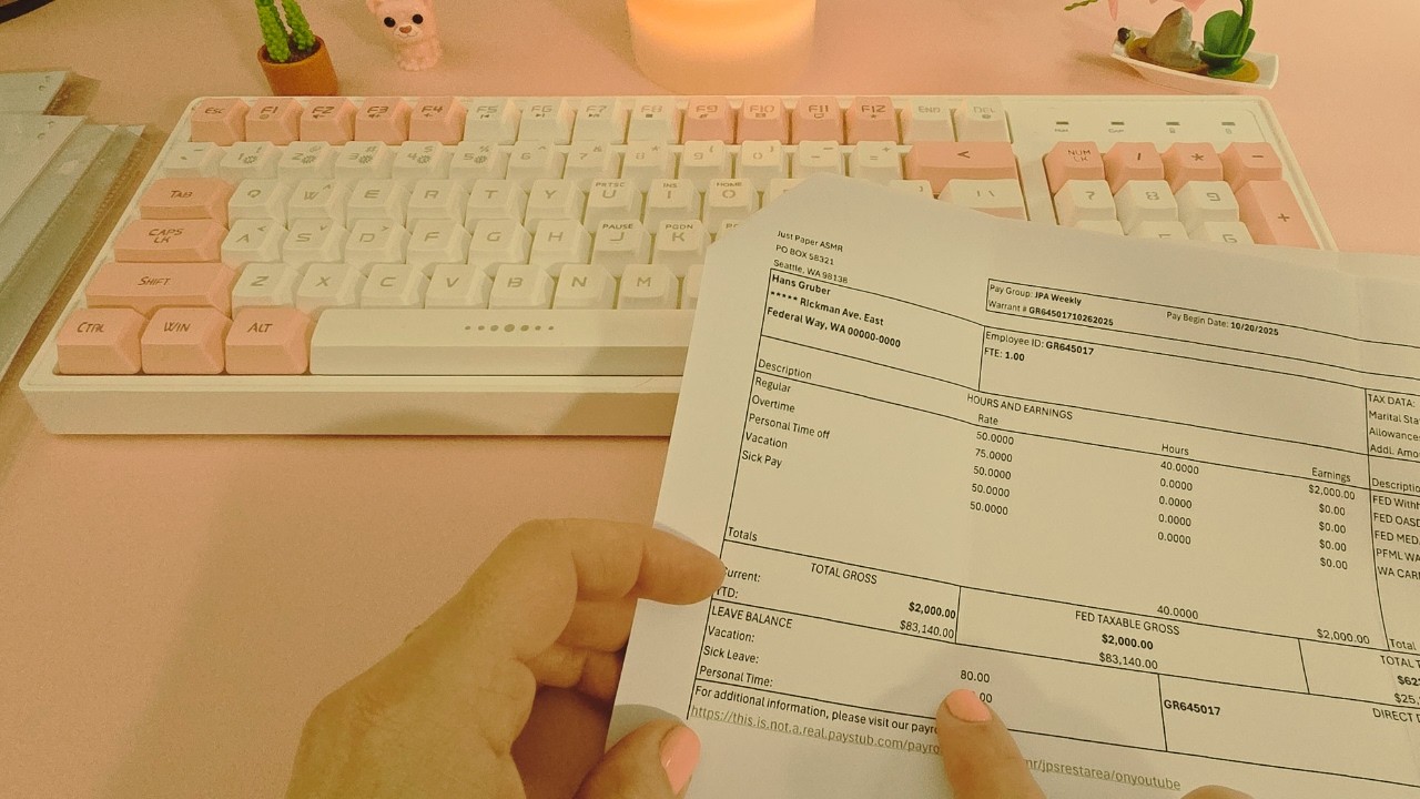 JP's Office ASMR - Data Entry - Keyboard Sounds - No Talking