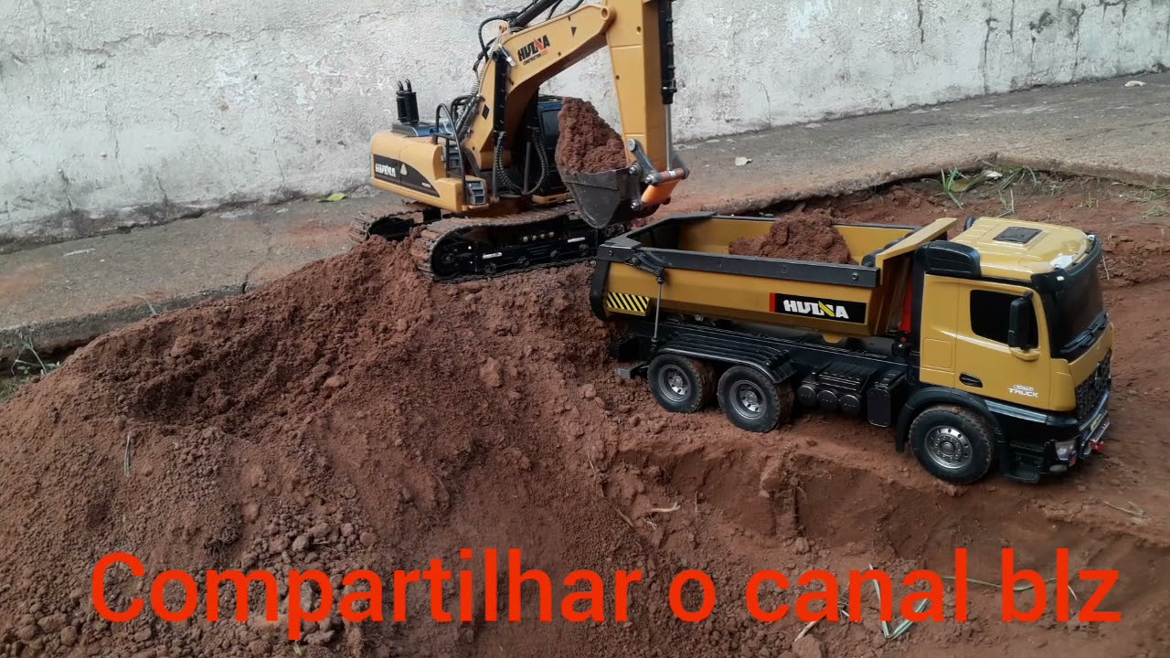 OBRA exclusiva trabalho continua escavator huina 1550 com huina 1573 caçamba