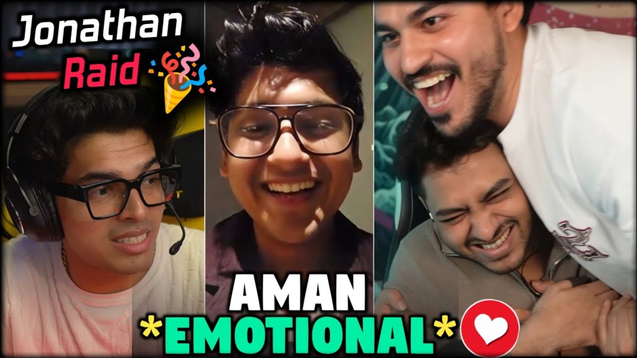 Jonathan reply AMAN 🥵 Aman react Jonathan Raid 🚀💛 Mortal Live Video Call 📞