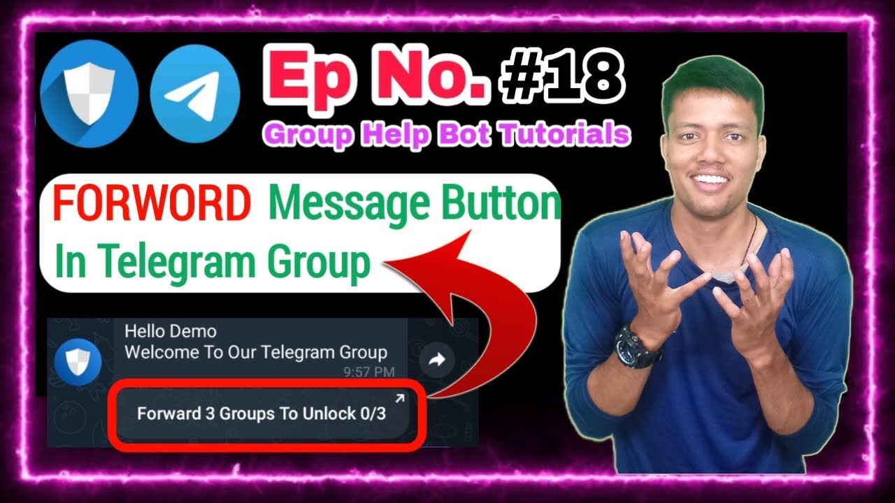 🔵 Ep 18 || Enable Force Forword Setting In Telegram Group || Set Forword Button In Telegram Group