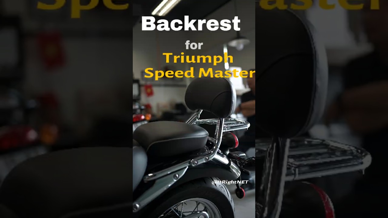 Custom Backrest for Triumph Speedmaster #triumphmotorcycles #speedmaster