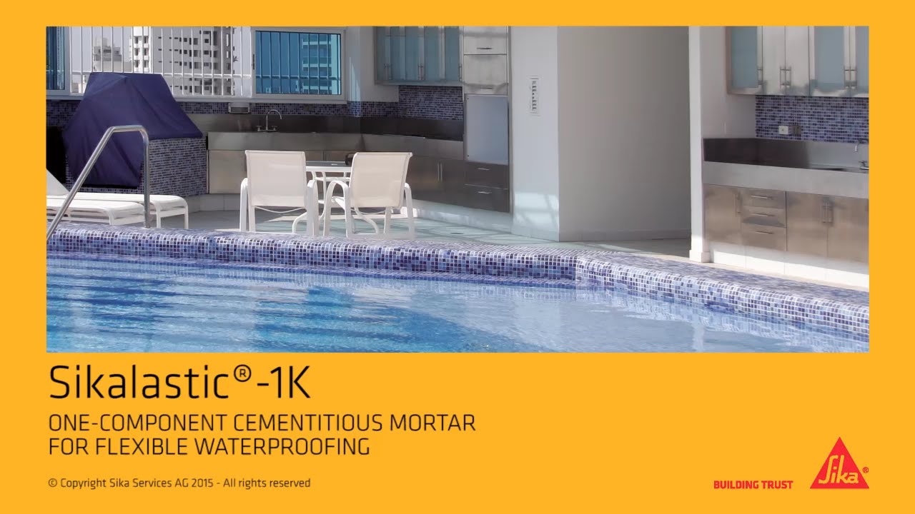 Sikalastic®-1K: One-component cementitious Mortar for flexible Waterproofing (long-version)