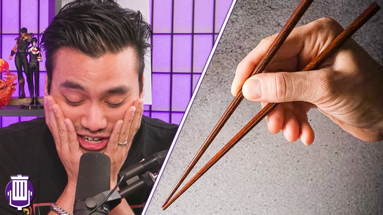 Trash Taste Learns The ACTUAL Way to Use Chopsticks
