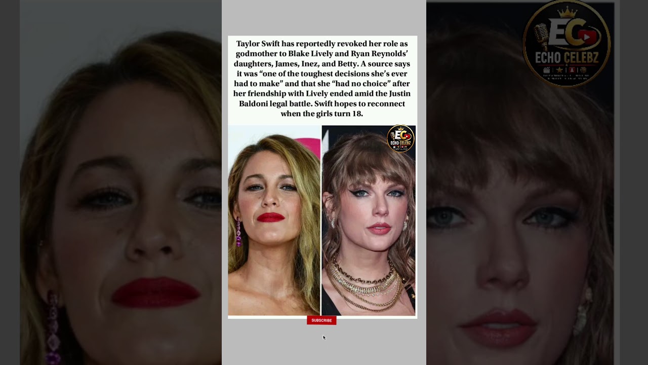 Taylor Swift Revokes Godmother Role 😢 #taylorswift  #breakingnews #shorts