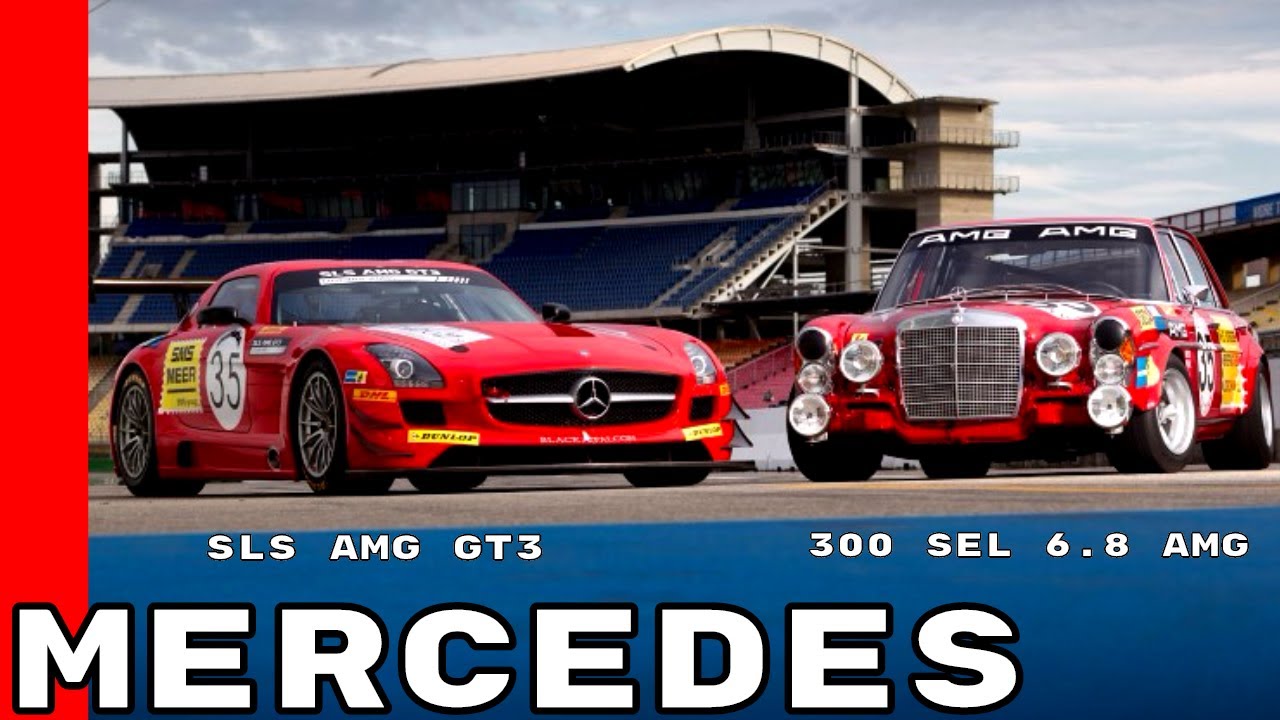 Mercedes SLS AMG GT3 and Mercedes 300 SEL 6.8 AMG
