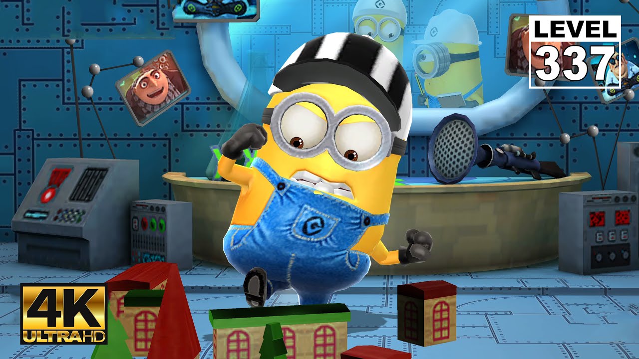 Despicable Me Minion Rush Referee Minion crush 23 objects as the Mega Minion | Lv.337 Ep187 | UHD 4K