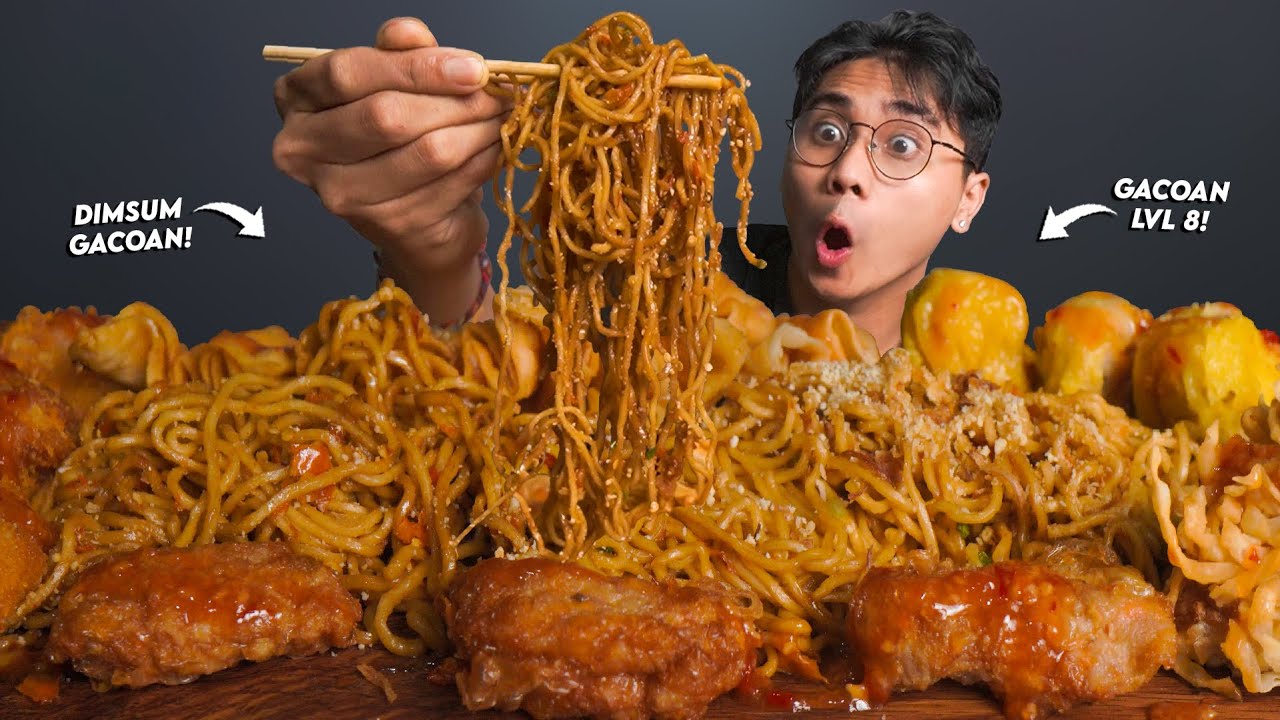 PANAS!! MUKBANG MIE GACOAN LVL 8 PAKE DIMSUMNYA SEKALIGUS!! PERUT MELILIT!!🥵