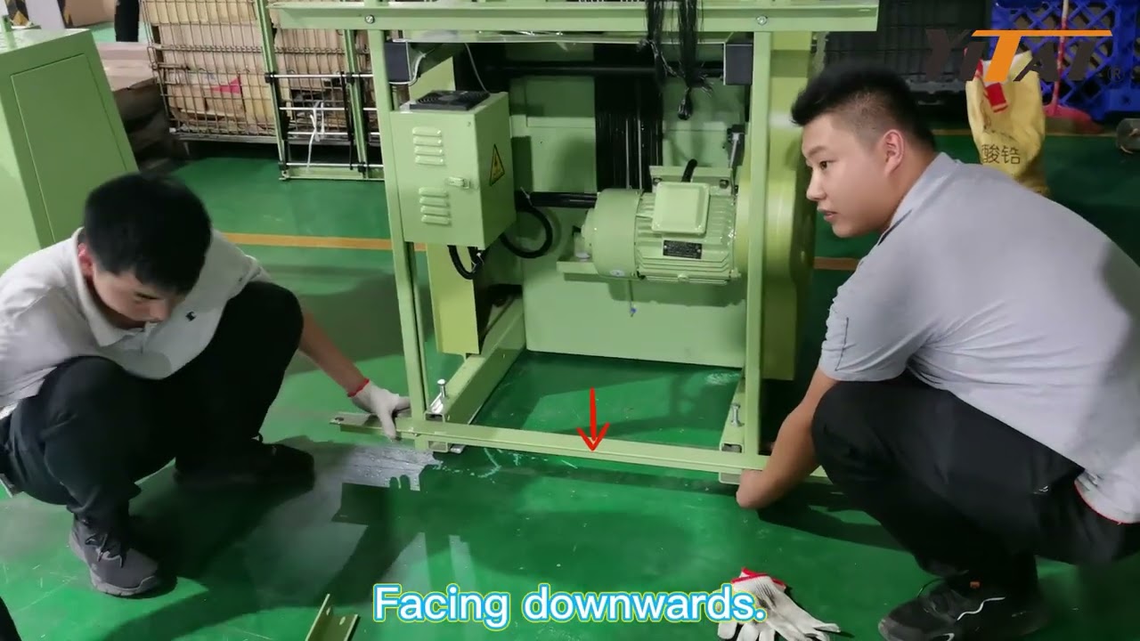 Installation of machine and creel