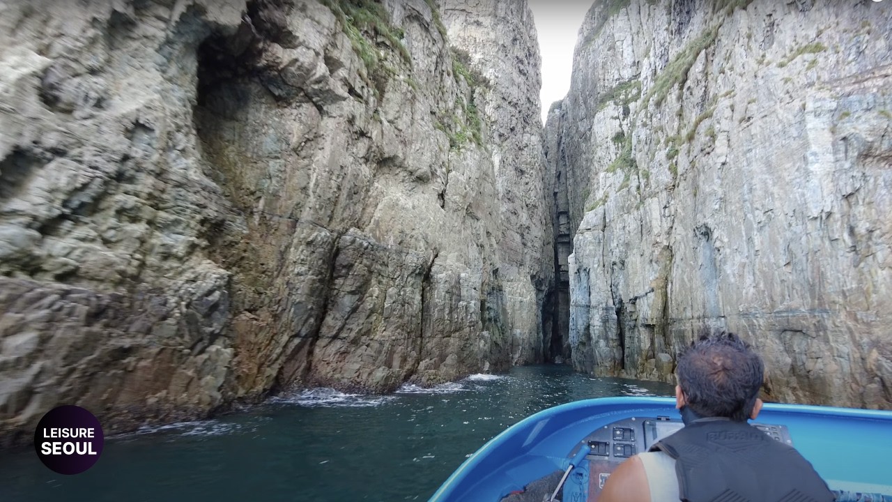 [4K] Riding a Jet Boat in Geoje Island, South Korea