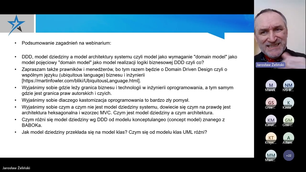 DDD, model dziedziny a model architektury systemu czyli model jako wymaganie