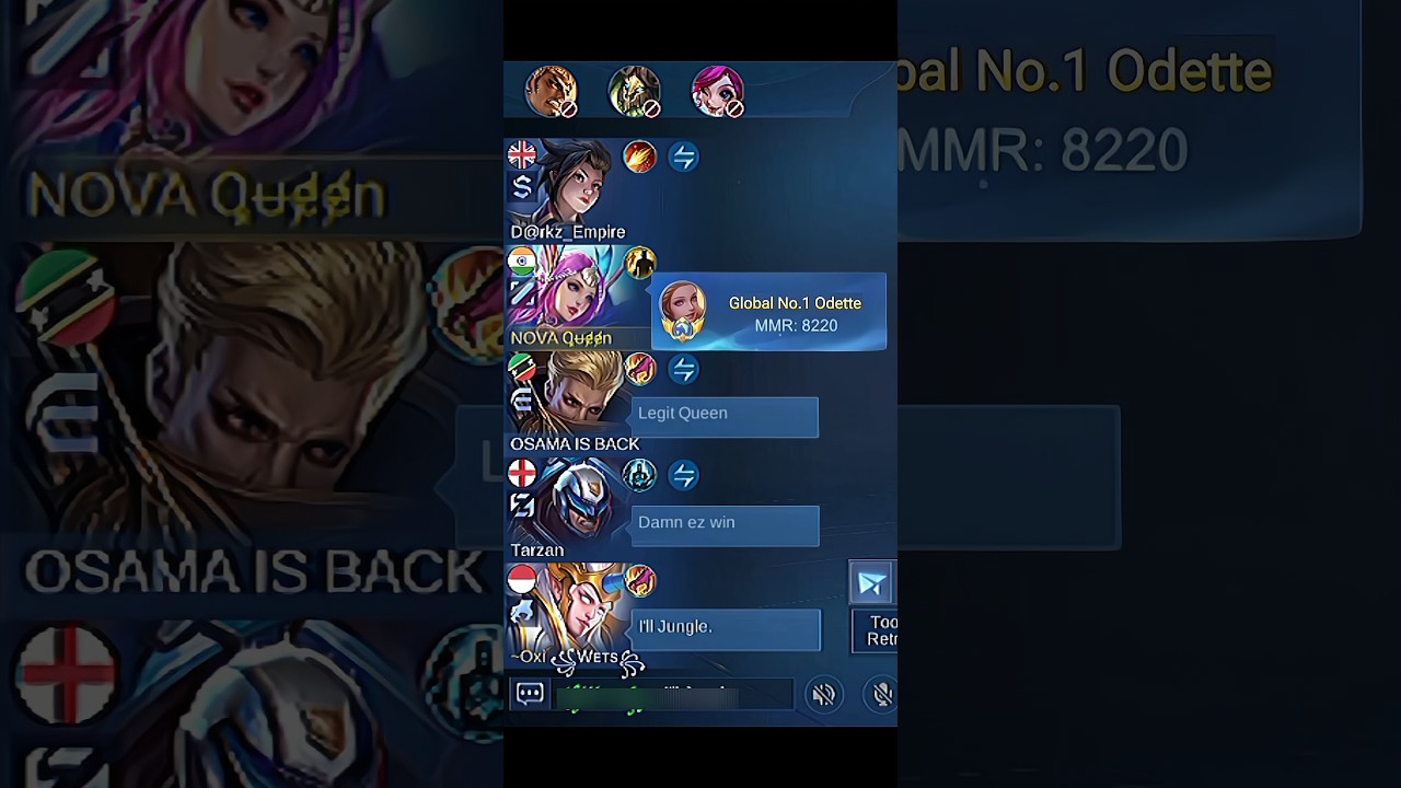 Top 1 Global Odette!!🔥 