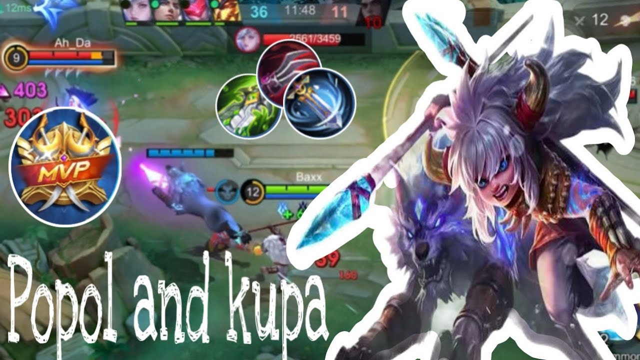 24 kill !! Popol & kupa this game gets MVP. #mobilelegends #mobilegame 