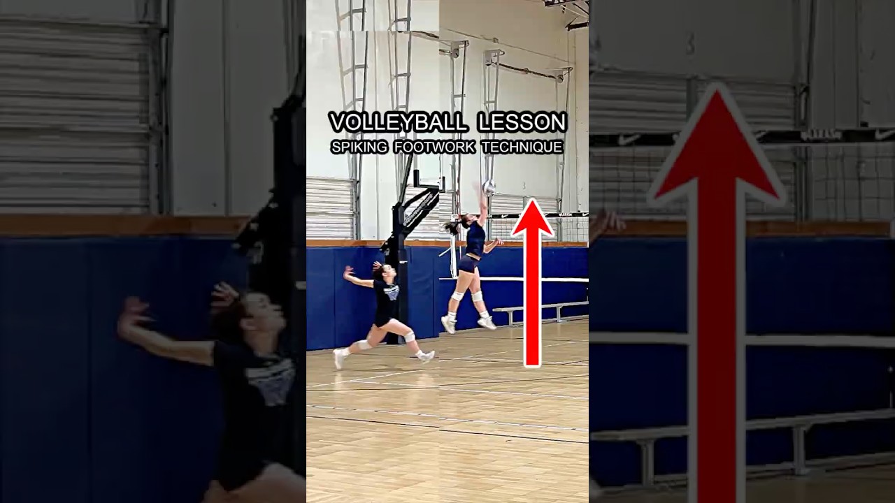 Increase Spiking POWER with Better Footwork (Volleyball Lesson)
