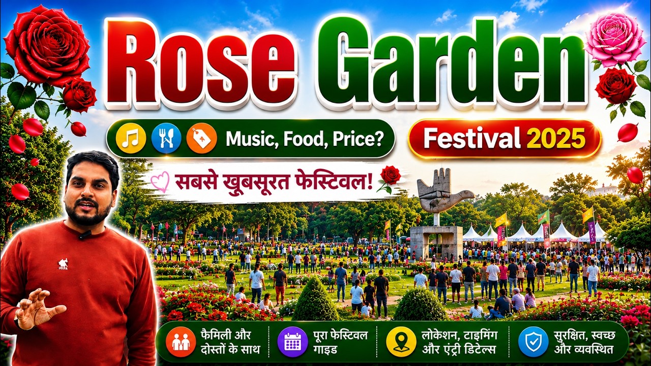 Rose Garden Festival Chandigarh 2025 | Rose Festival Full Tour Chandigarh | Best Tourist Places 2025