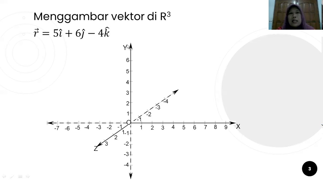 Menggambar vektor di R2 dan R3
