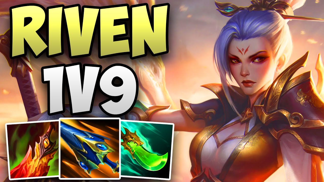CHALLENGER RIVEN MAIN INSANE 1V9 CARRY GAMEPLAY! | CHALLENGER RIVEN TOP GAMEPLAY | Patch 14.1 S14