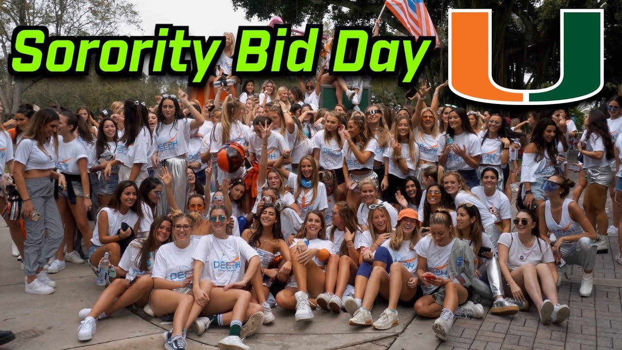 SORORITY BID DAY 2020 | UNIVERSITY OF MIAMI