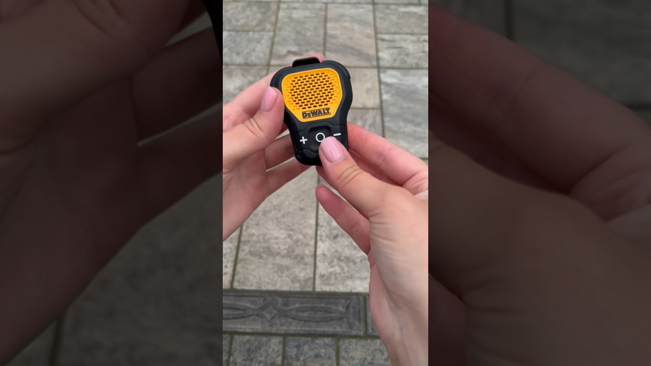 DeWalt Jobsite Pro Wearable Bluetooth Speaker #dewaltpowertools