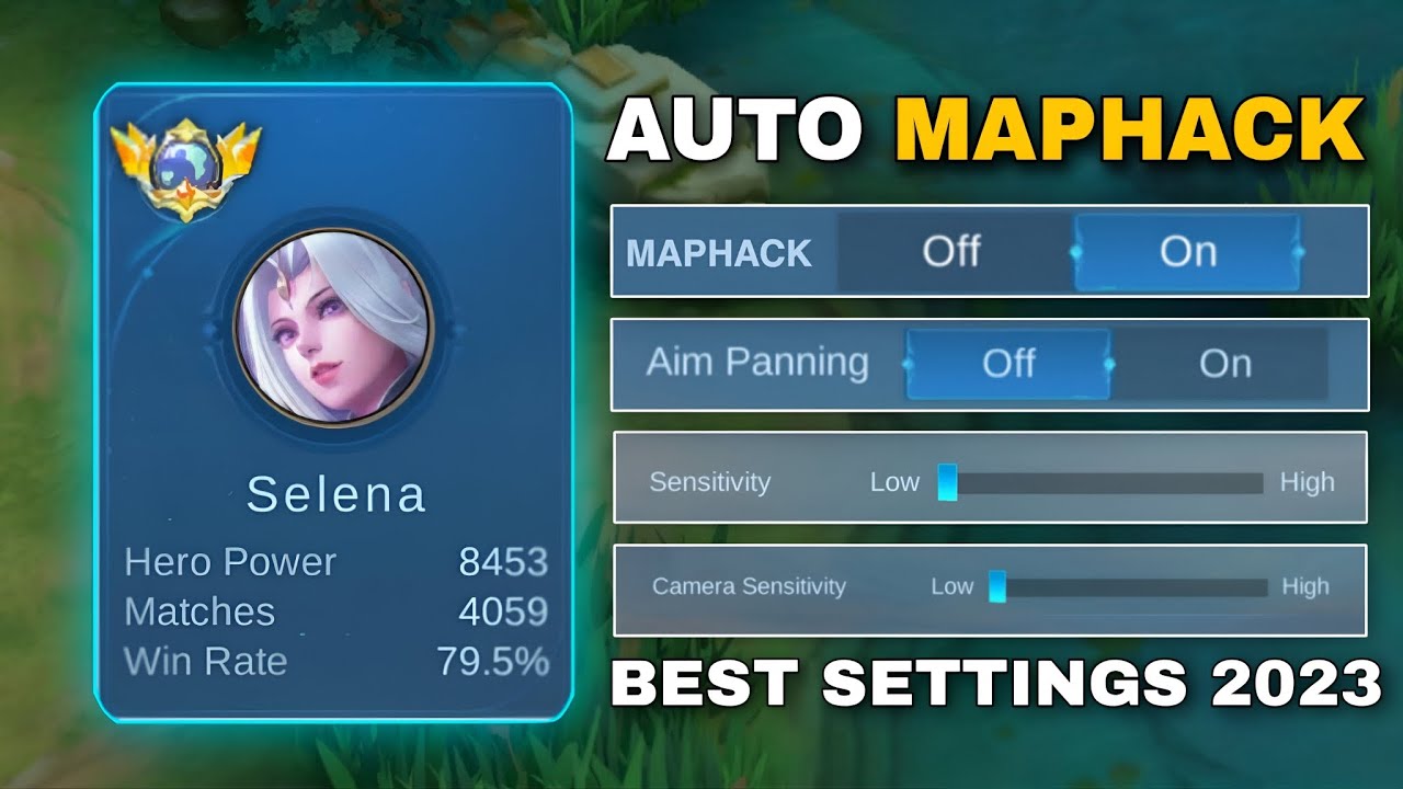 HOW TO BE A MAPHACK USER IN SELENA USING THIS SECRET SETTINGS 2023 | TUTORIAL MAPHACK - MLBB