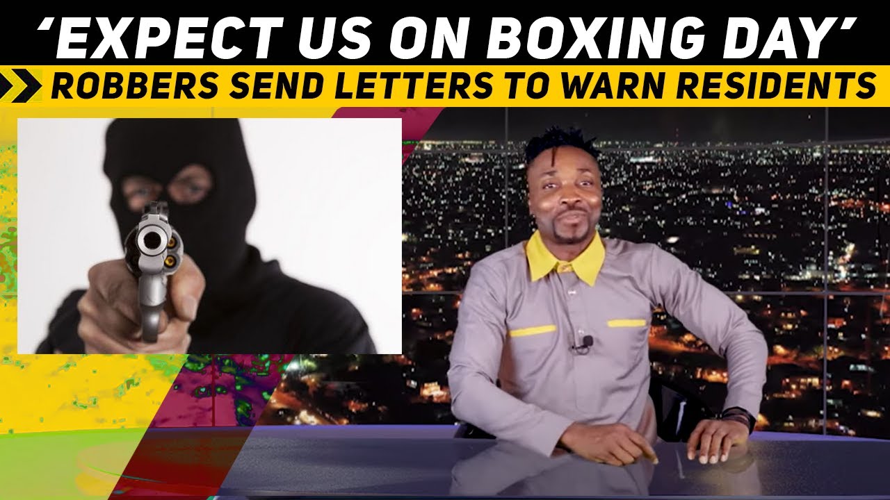 'Expect us on Boxing Day' - Armed robbers send letter in advance to residents.