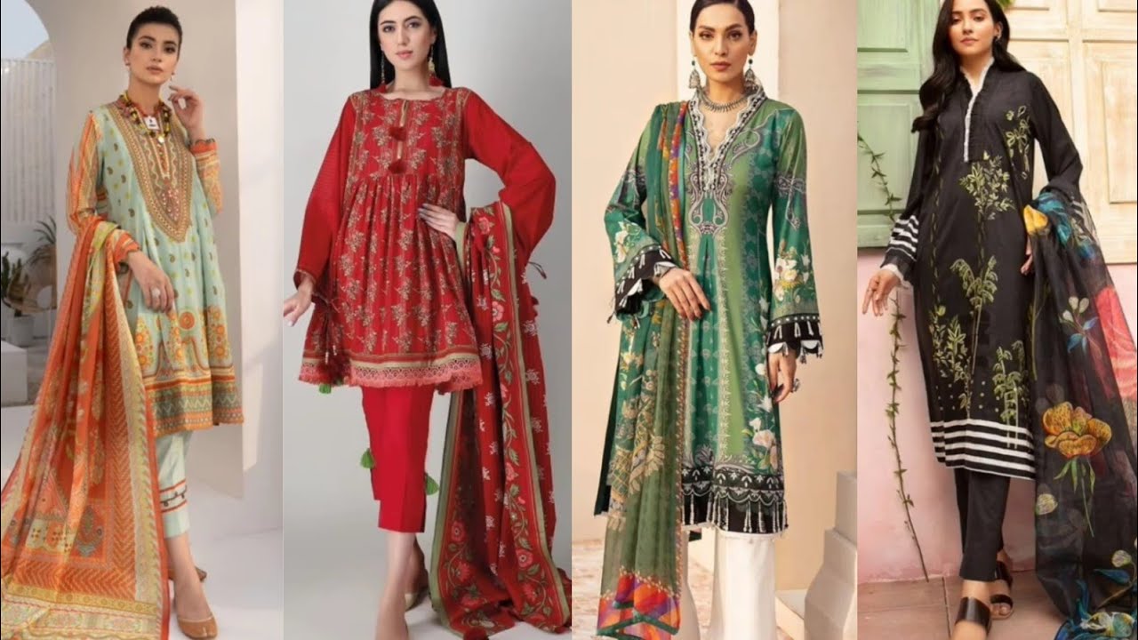 Latest Summer Lawn Kurta Designs & Stitching Styles 2021, kurti design, kurta design, summer dresses