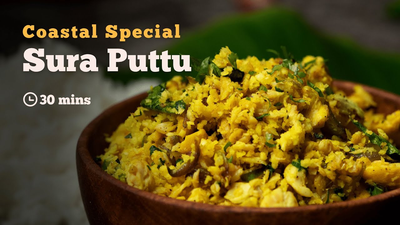 Sura Puttu | Shark Fry | Shark Fish Scramble| Sura Podimas |  Meen Podimas | Shark Recipes | Cookd