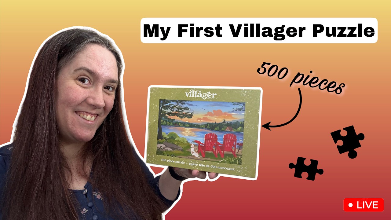 Building my first Villager puzzle - Cottage Country - 500 pieces, LIVE