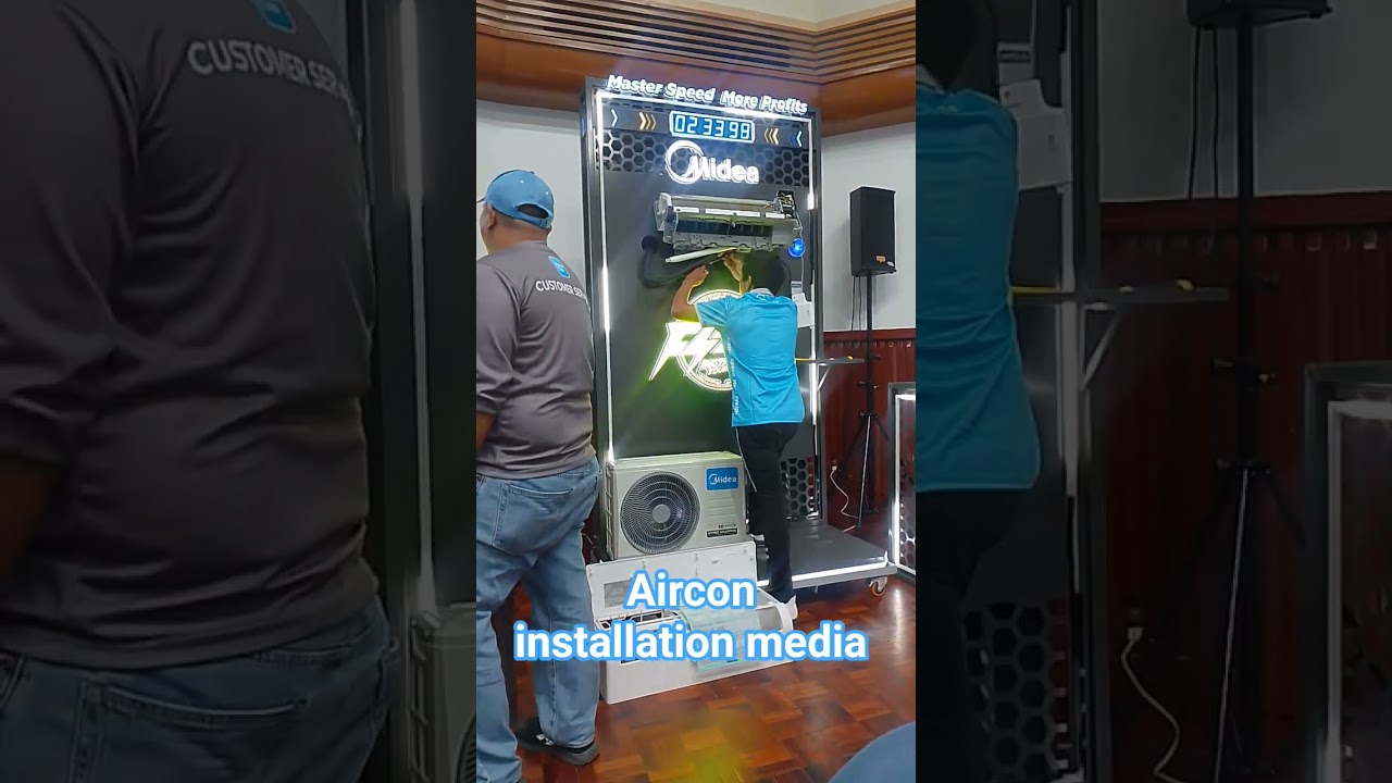 Aircon installation at Media training center