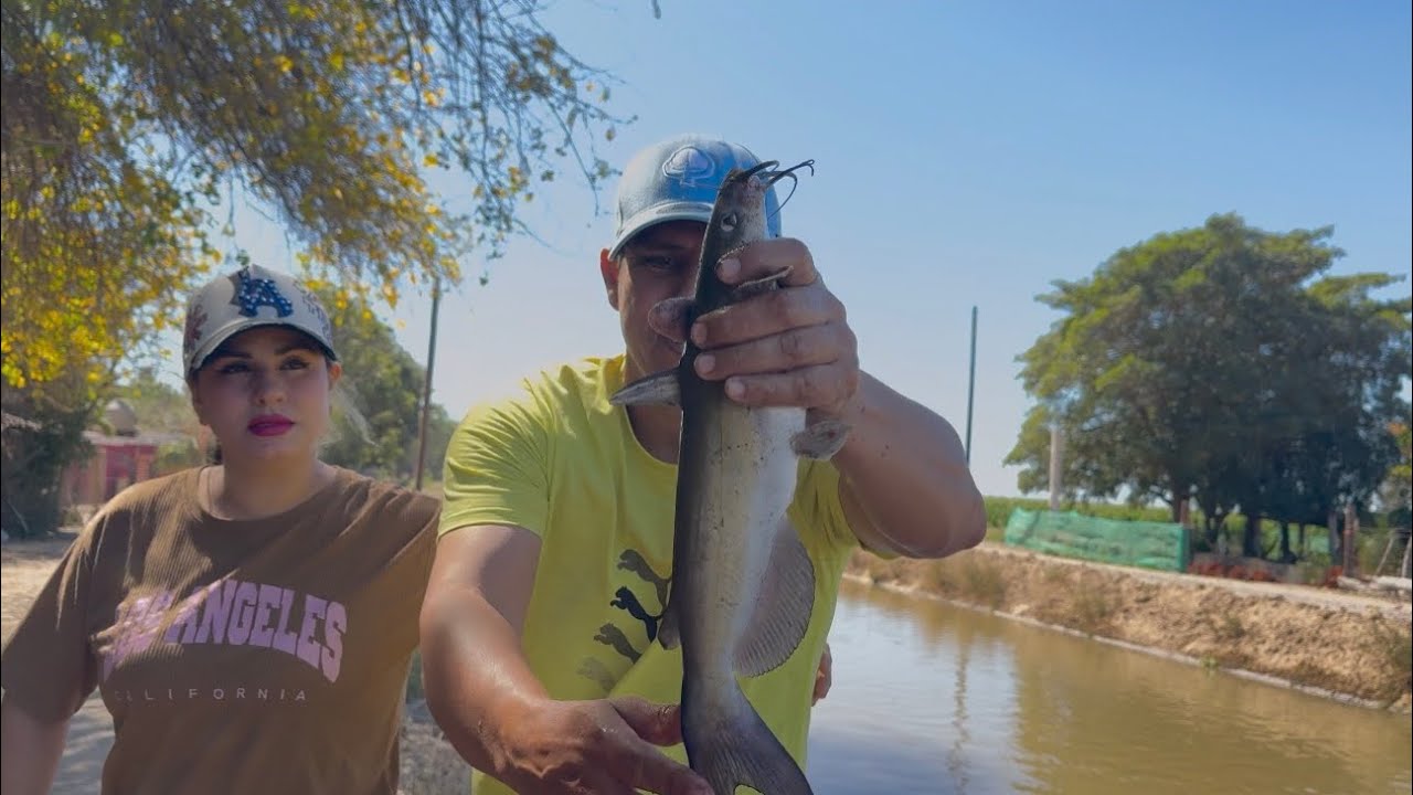 Nos fuimos a pescar al canal del rancho, y esto fue lo que pasó ￼