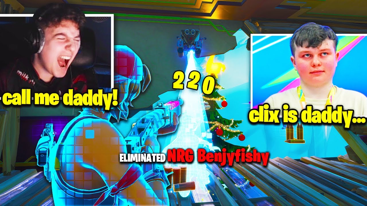 CLIX *TOXIC* after SH*TTING ON BENJYFISHY on EU PING! (Fortnite Wager)