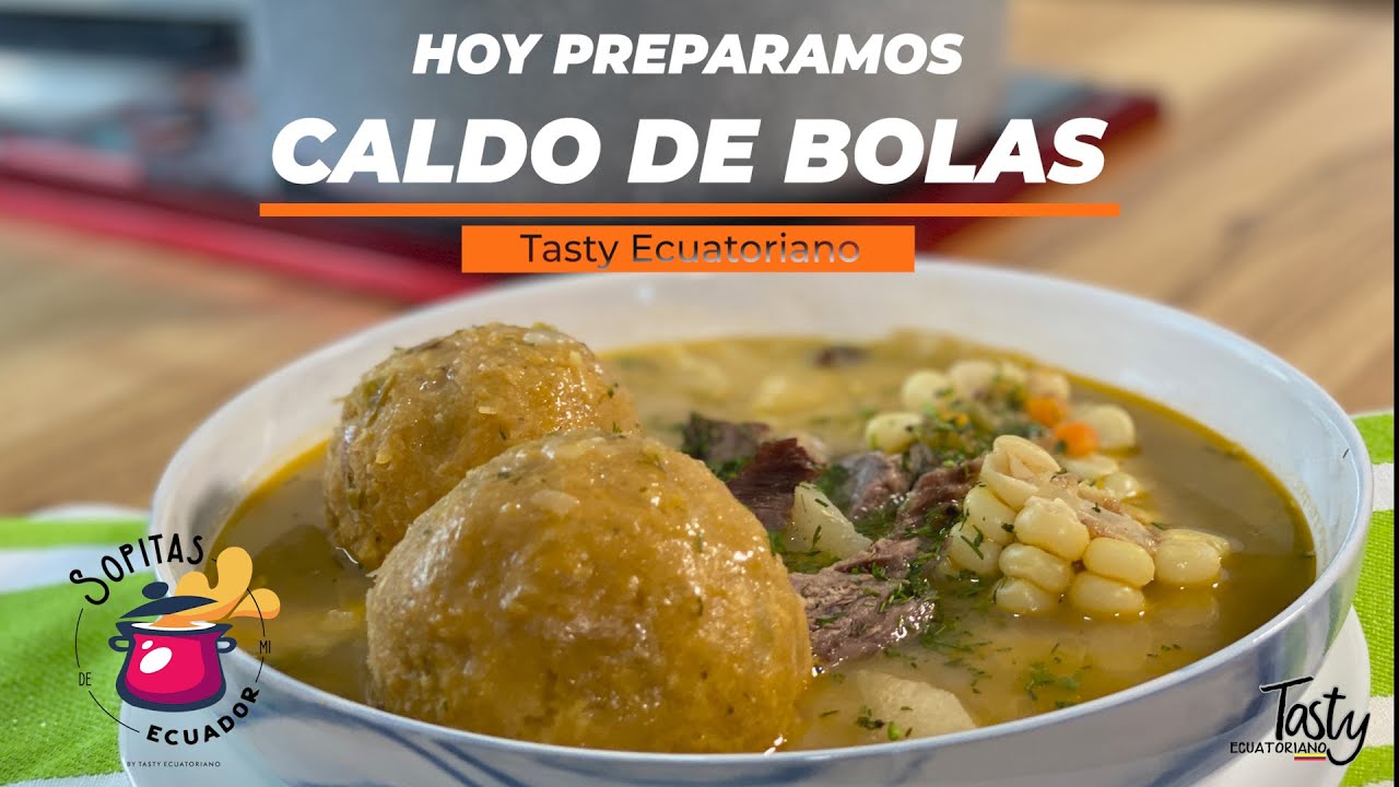 CALDO DE BOLAS DE VERDE...Sabor descomunal!!