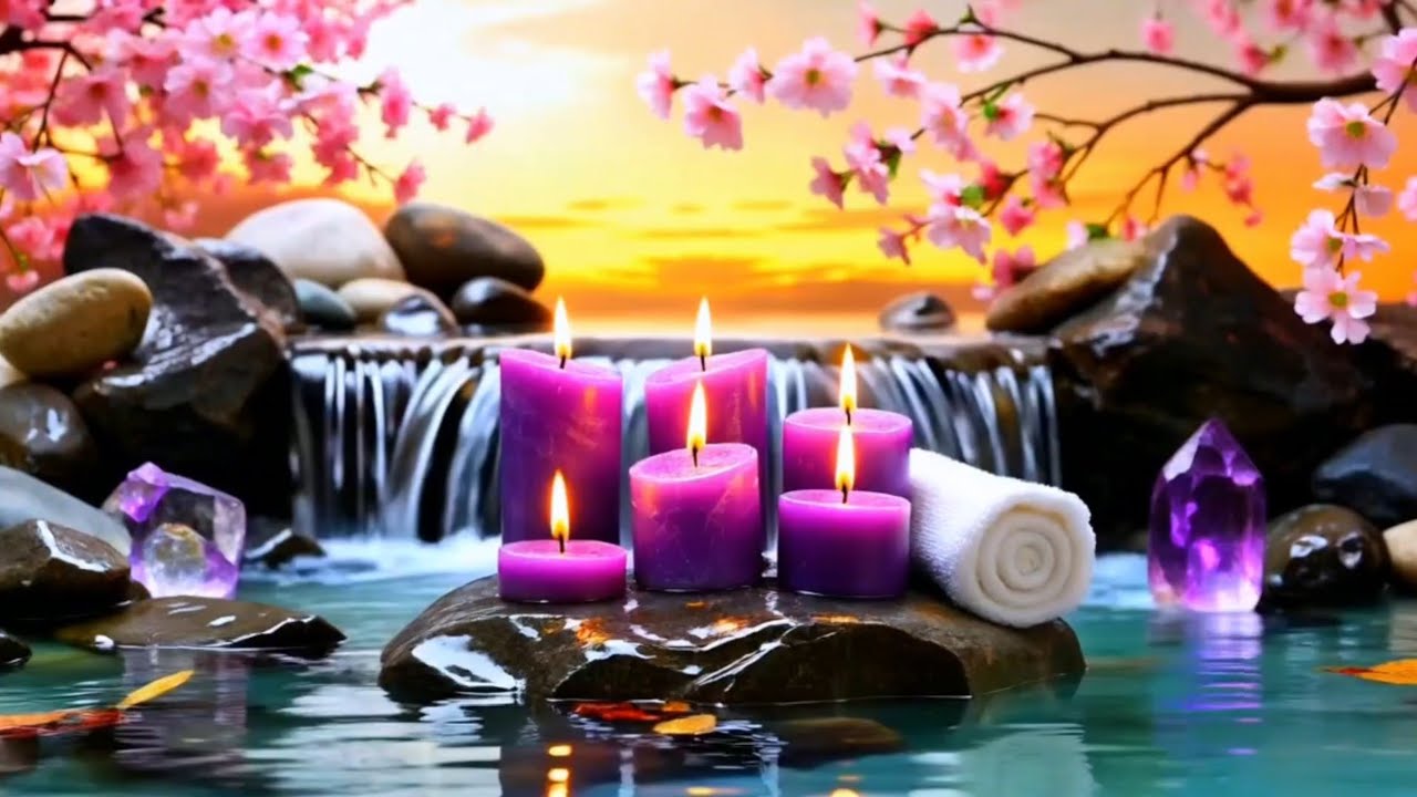 Relaxing Piano Music & Water Sounds, Deep Sleeping Music - Meditation Music,Water Fountain, Bamboo.