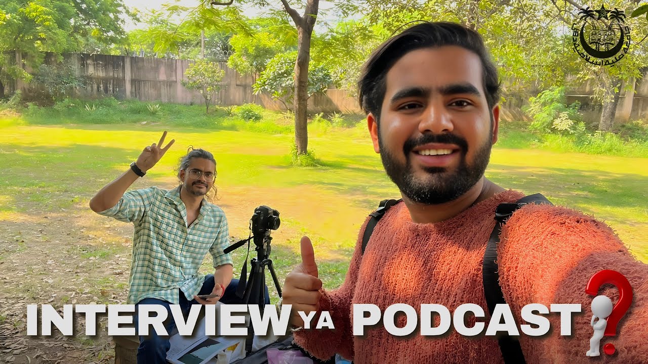 Interview ya Podcast?😳 | Jamia Millia Islamia Alumni K Sath | College Vlog 22