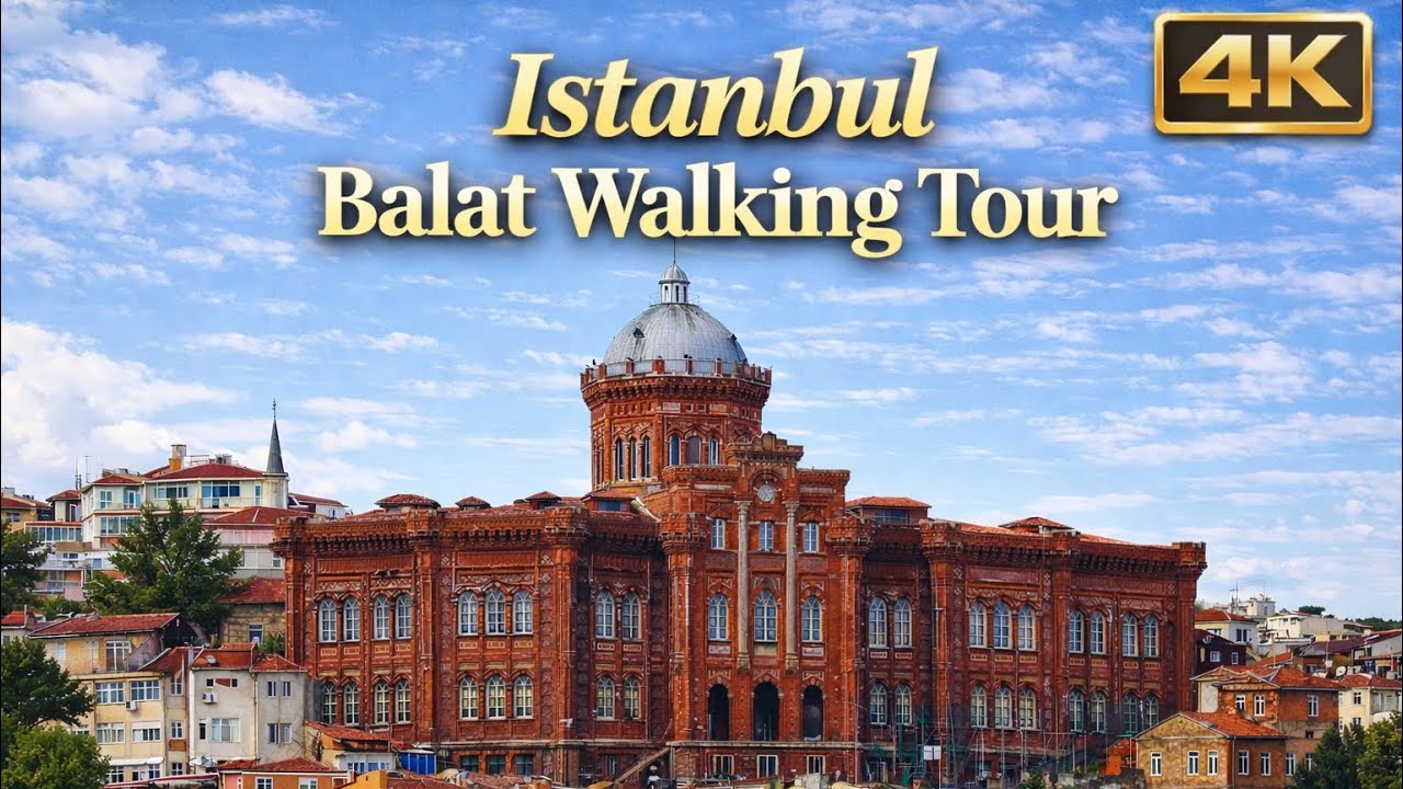 İstanbul - Balat (Walking Tour) 4K HDR | 2026 🇹🇷
