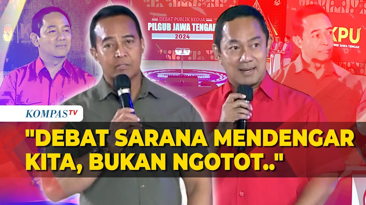 Kata Penutup Andika Perkasa-Hendrar Prihadi di Debat Kedua Pilkada Jateng
