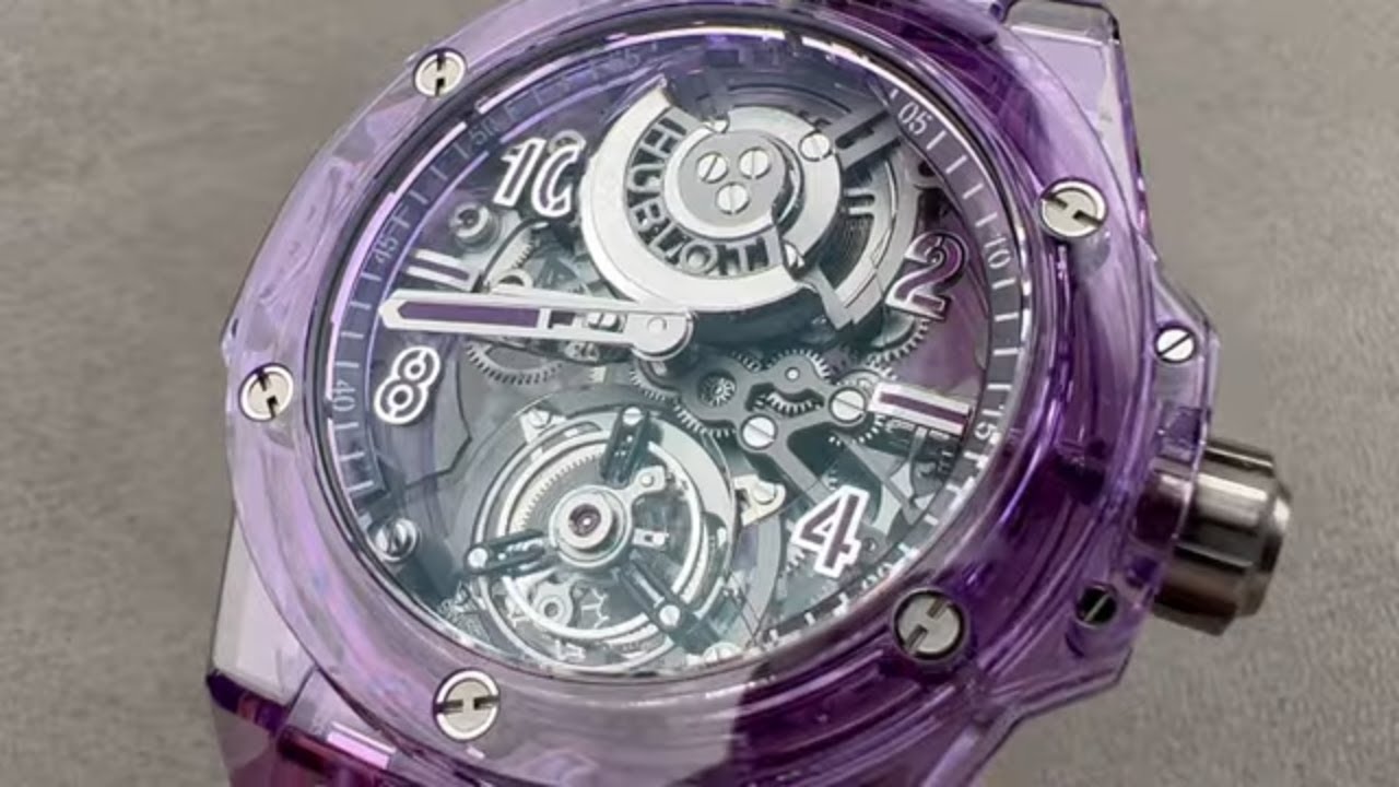 Hublot Big Bang Tourbillon PURPLE Sapphire 429.JM.0120.RT Hublot Watch Review