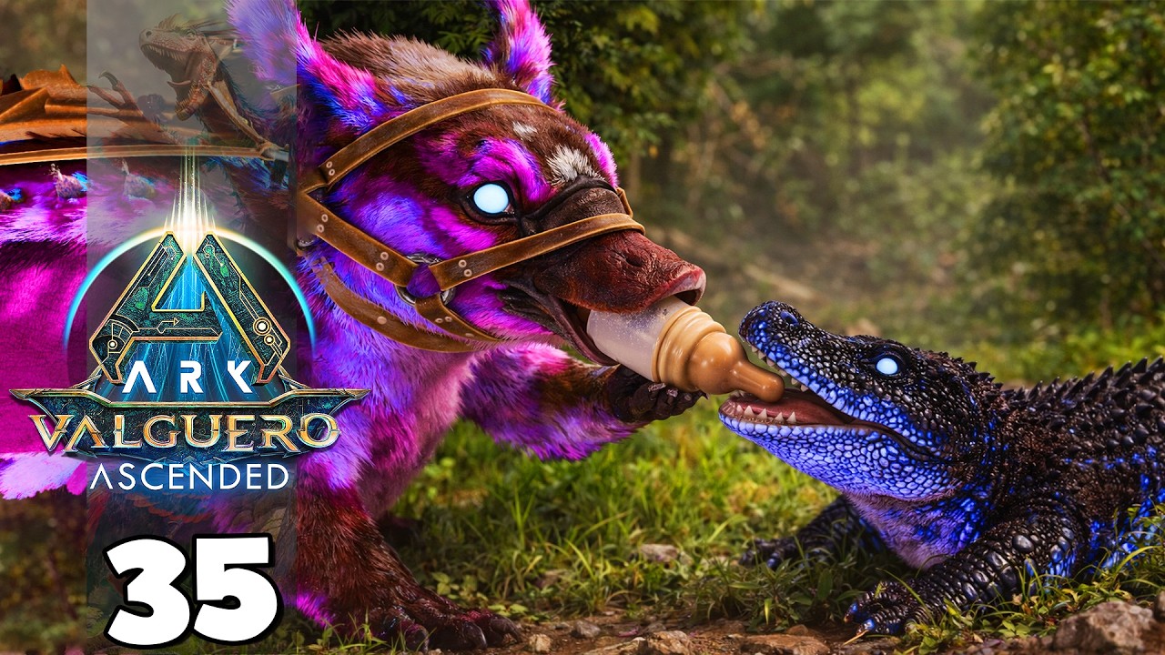 A MELHOR BABÁ DE DINOS DO ARK?! DOMANDO MAEWING!!!  ARK: VALGUERO 35