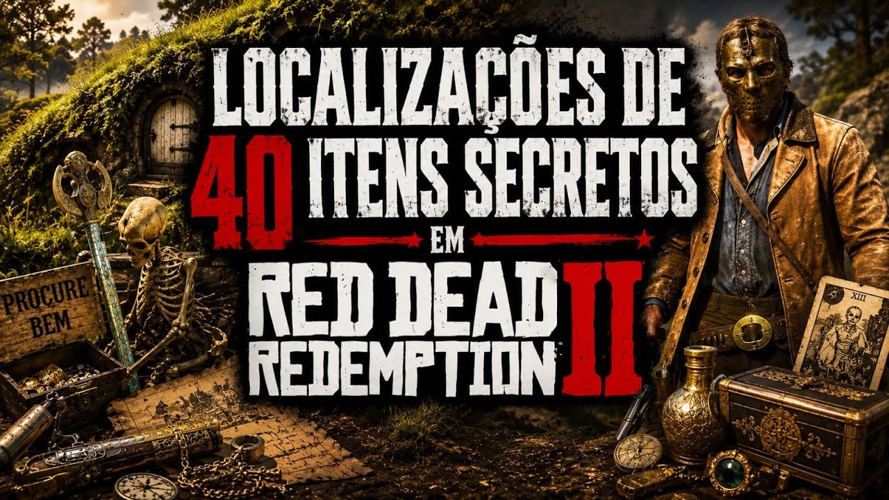 Localizações de 40 Itens secretos em (RED DEAD REDEMPTION 2