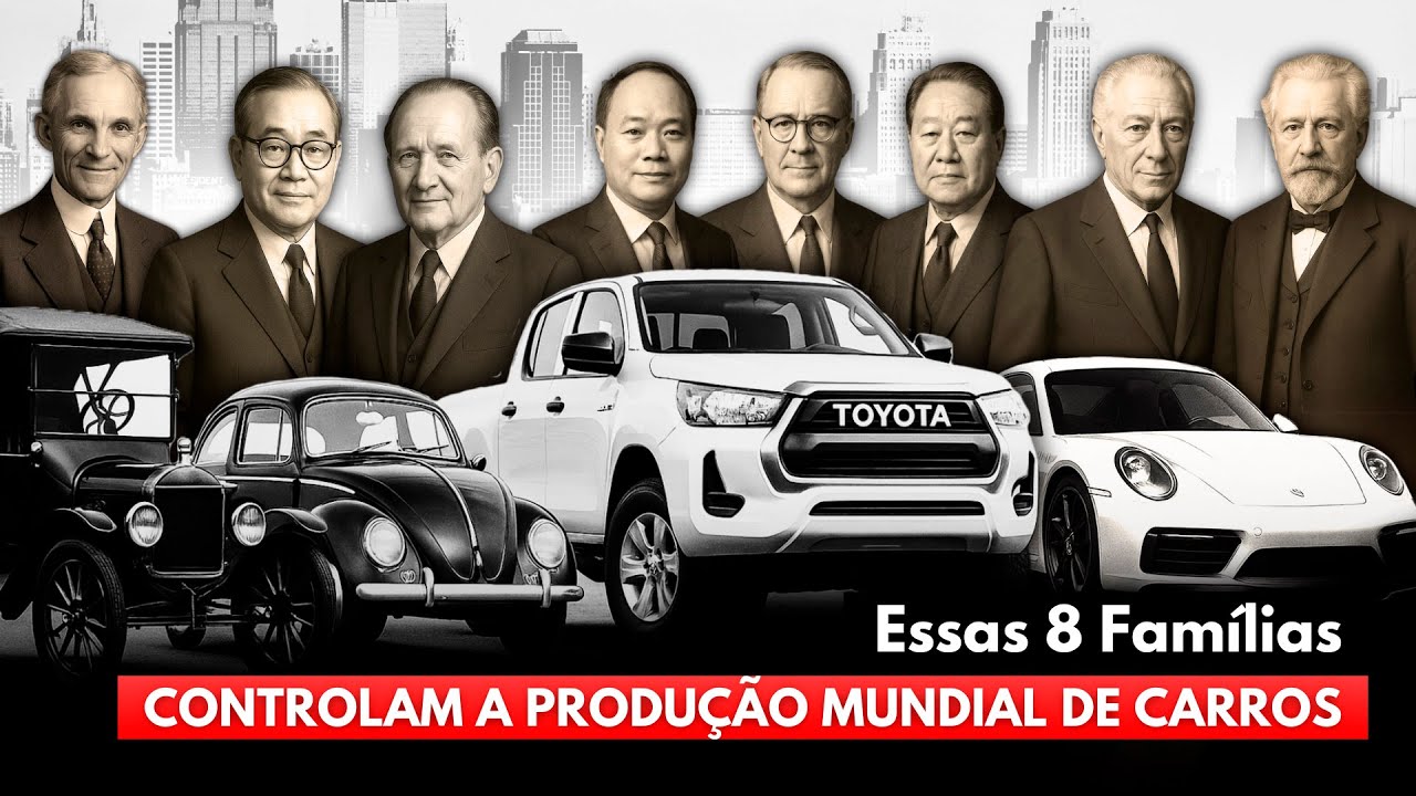 O Império Automotivo: As 8 Famílias que Dominam as Marcas de Carros do Mundo 💰