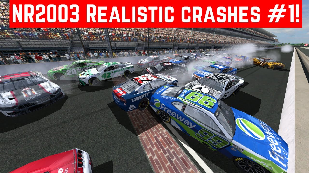 NR2003 Realistic Crashes #1!