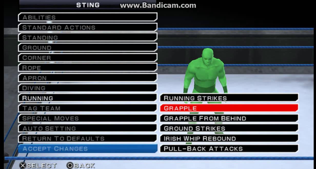WWE SVR 11 Sting Moveset