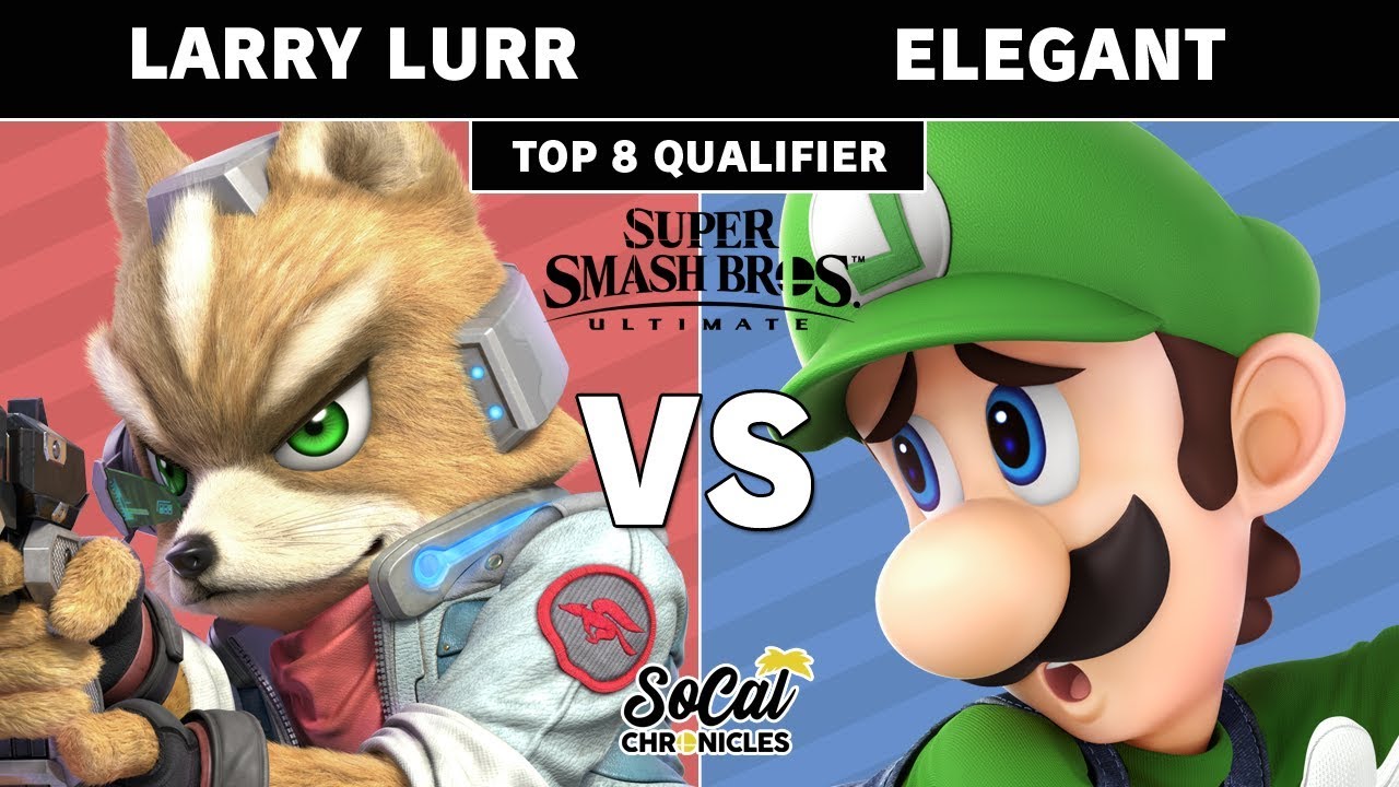 Smash Ultimate Tournament - Larry Lurr (Fox) Vs. Elegant (Luigi) Winners Top 64 - Socal Chronicles